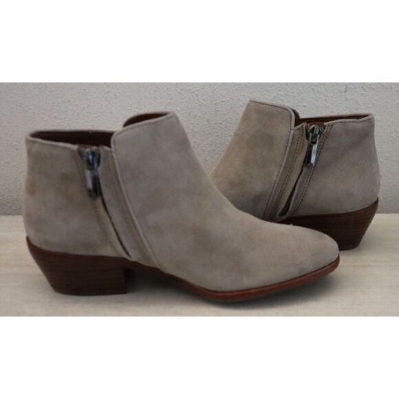 Sam Edelman Women's Sz 4.5M Gray Suede Petty Chelsea Ankle Booties - Picture 2 of 10